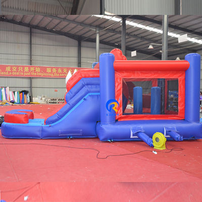 Crianças PVC Tarpaulin inflável castelo salto com slide e impressão digital