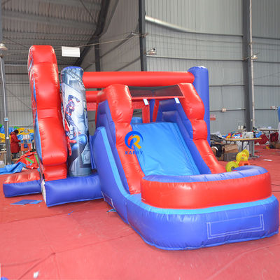 Crianças PVC Tarpaulin inflável castelo salto com slide e impressão digital