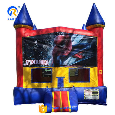 Homem-Aranha Bouncer inflável para crianças cor personalizada inflável crianças trampolim
