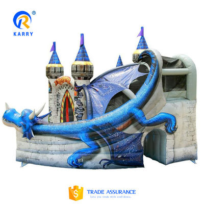 Casa de salto inflável da Era do Dragão com escorrega EN71 Certificado Dinossauro Castle Slide