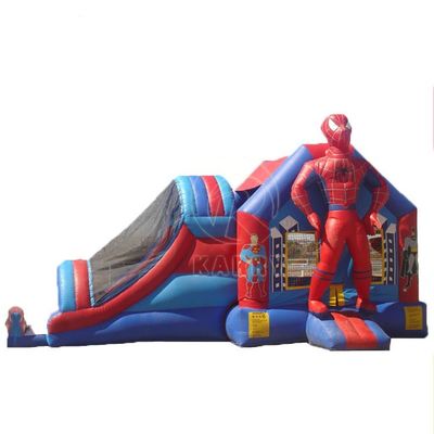 4*7*3.5m ou tamanho personalizado Homem-Aranha inflável Slide combo para festa