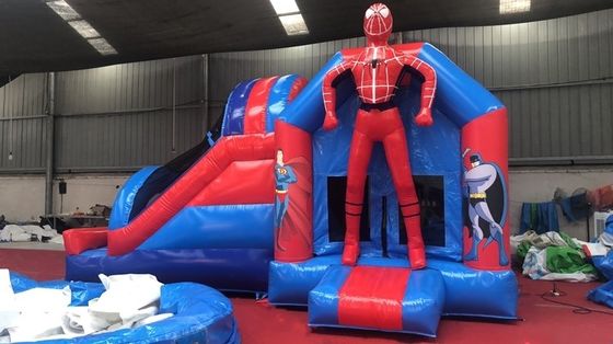 4*7*3.5m ou tamanho personalizado Homem-Aranha inflável Slide combo para festa