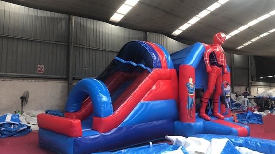 4*7*3.5m ou tamanho personalizado Homem-Aranha inflável Slide combo para festa