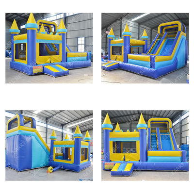 Transporte marítimo/aéreo Casa de salto inflável de PVC Spiderman com combinação de slide