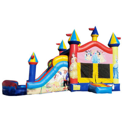 Logotipo personalizado Aceitável Comércio Inflável Bouncy Jumping Castle Slide Combo
