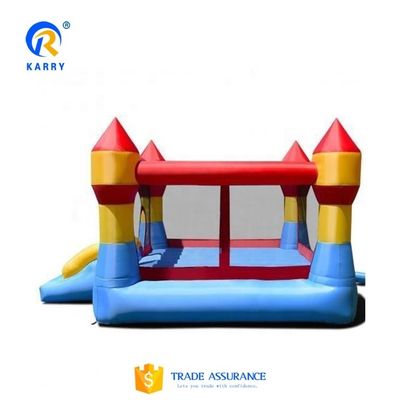 Características PORTABLE inflável castelo de segurança com escorrega comercial inflável castelo