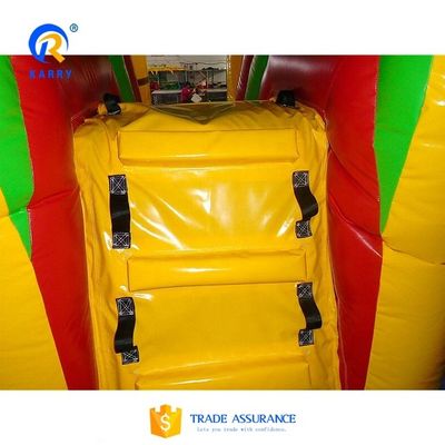 EN14960 Salto de pista de obstáculos com castelo inflável com deslizamento combinado