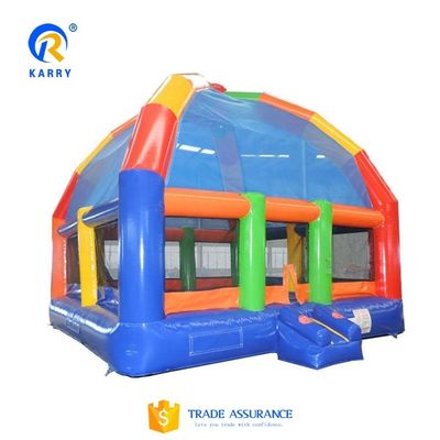 Casa de salto inflável gigante de qualidade comercial, tamanho personalizado e soprador incluído