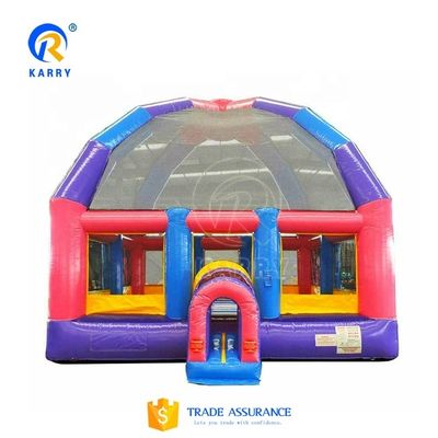 Casa de salto inflável gigante de qualidade comercial, tamanho personalizado e soprador incluído
