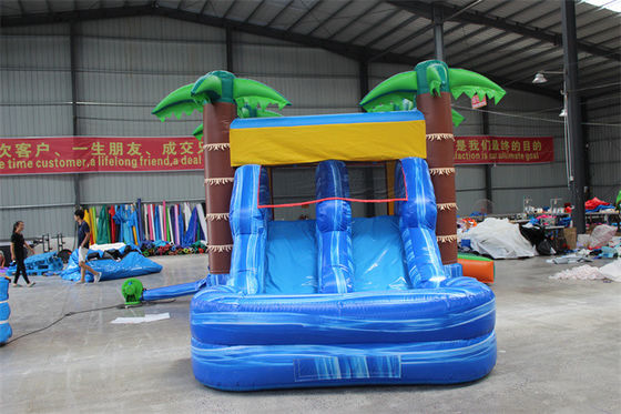 Palmeira Unisex Castelo de Salto Inflável Castelo de Salto com piscina e área de salto
