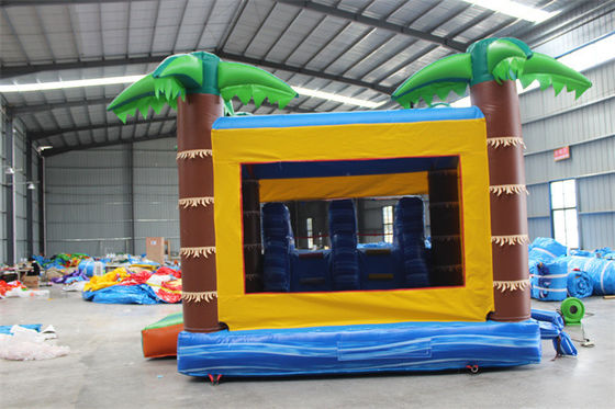 Palmeira Unisex Castelo de Salto Inflável Castelo de Salto com piscina e área de salto