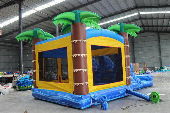 Palmeira Unisex Castelo de Salto Inflável Castelo de Salto com piscina e área de salto