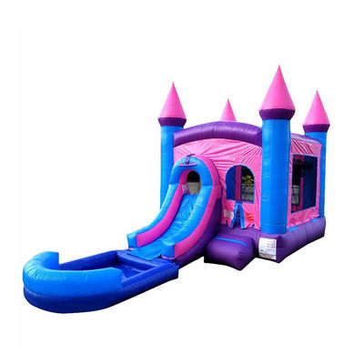 Explodir Moonwalk Bouncer Salto Bounce House Castelo Bouncy Combo com pool slide