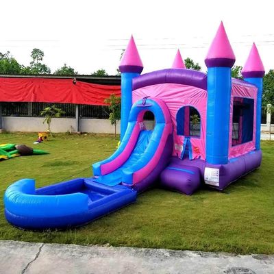 Explodir Moonwalk Bouncer Salto Bounce House Castelo Bouncy Combo com pool slide