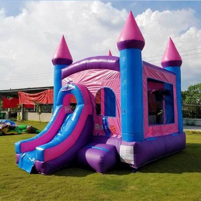 Explodir Moonwalk Bouncer Salto Bounce House Castelo Bouncy Combo com pool slide