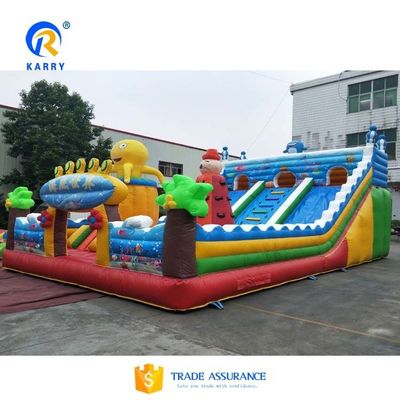 14 anos até Certificado EN14960 Inflável Bounce Fun City para parque de diversões ao ar livre