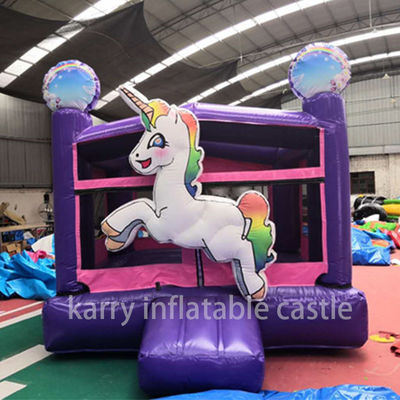 Unicornio Inflável Mini Combo Bouncer Comercial Salto de Ar Crianças Castelo de Salto Ideal