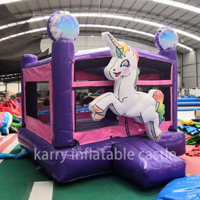Unicornio Inflável Mini Combo Bouncer Comercial Salto de Ar Crianças Castelo de Salto Ideal
