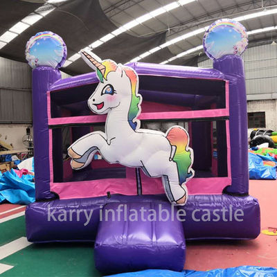 Unicornio Inflável Mini Combo Bouncer Comercial Salto de Ar Crianças Castelo de Salto Ideal