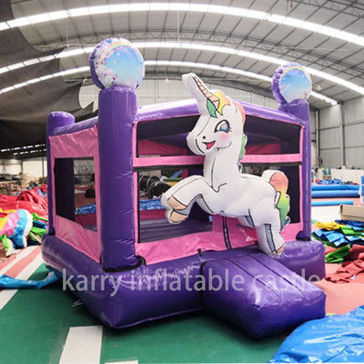 Unicornio Inflável Mini Combo Bouncer Comercial Salto de Ar Crianças Castelo de Salto Ideal