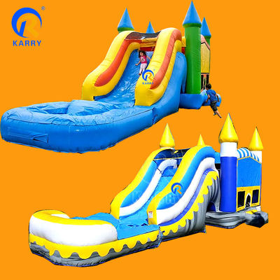 Customize sua própria faixa etária 14 anos para cima Combo de slide inflável comercial grande