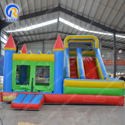 Tamanho personalizado Slide de salto molhado seco combo inflável Moonwalk salto castelo
