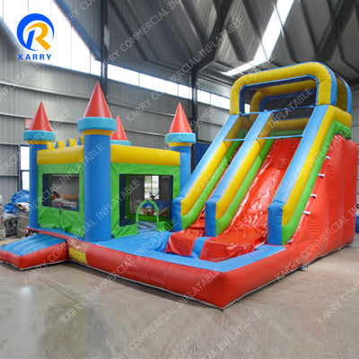 Tamanho personalizado Slide de salto molhado seco combo inflável Moonwalk salto castelo