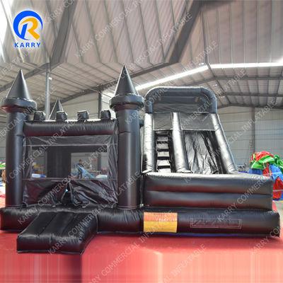 Tamanho personalizado Slide de salto molhado seco combo inflável Moonwalk salto castelo