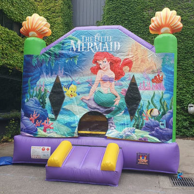 Dimensão personalizada Mermaid inflável comercial saltar do ar casa de segurança para parque