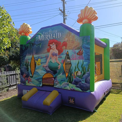 Dimensão personalizada Mermaid inflável comercial saltar do ar casa de segurança para parque