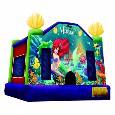 Dimensão personalizada Mermaid inflável comercial saltar do ar casa de segurança para parque