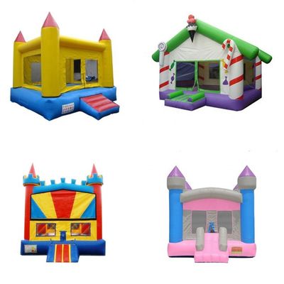 5x5m inflável Rainbow Unicorn Bouncy Castle Slide Combo Coleção de cores personalizadas