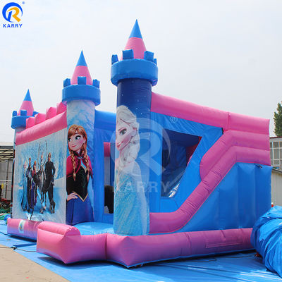 Área de Jogos ao Ar Livre Cores personalizadas Inflavel Castelo Bouncy Slide Bouncer tema congelado