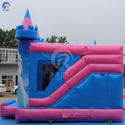 Área de Jogos ao Ar Livre Cores personalizadas Inflavel Castelo Bouncy Slide Bouncer tema congelado