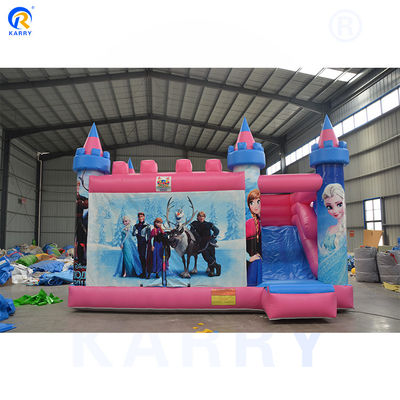 Área de Jogos ao Ar Livre Cores personalizadas Inflavel Castelo Bouncy Slide Bouncer tema congelado