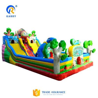 Slide de água inflável portátil saltar divertida cidade explodir para cima bouncer com slide duplo largo