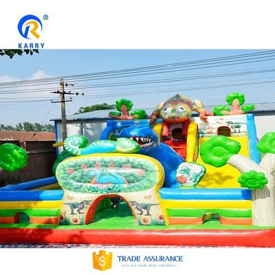 Slide de água inflável portátil saltar divertida cidade explodir para cima bouncer com slide duplo largo