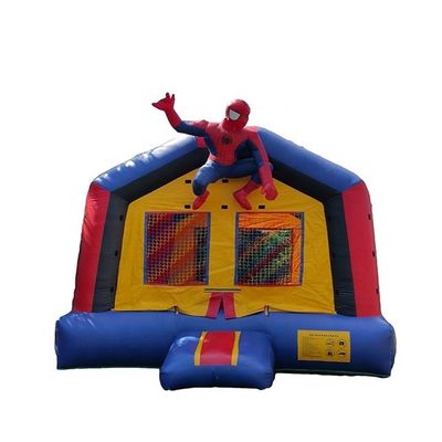 Casa de salto inflável de 65 kg com deslizamento e 3D Spiderman Air Jumping Design