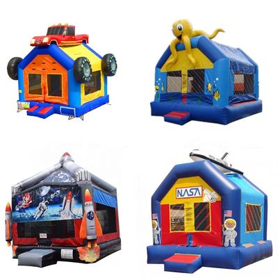 Casa de salto inflável de 65 kg com deslizamento e 3D Spiderman Air Jumping Design
