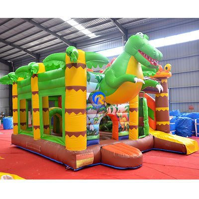 Casa comercial de salto PVC inflável salto castelo combo slide no Jungle Dino Park