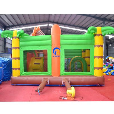 Casa comercial de salto PVC inflável salto castelo combo slide no Jungle Dino Park