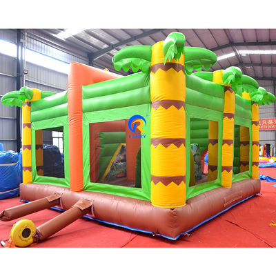 Casa comercial de salto PVC inflável salto castelo combo slide no Jungle Dino Park