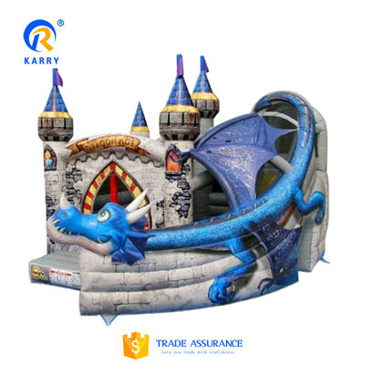 Centro de atividades inflável para crianças com castelo personalizável e casa de saltos