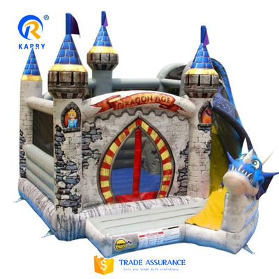 Centro de atividades inflável para crianças com castelo personalizável e casa de saltos