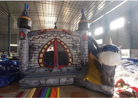 Centro de atividades inflável para crianças com castelo personalizável e casa de saltos