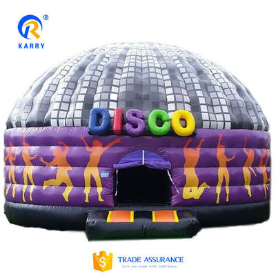 Dome Music Disco Inflatable Bouncy Castle para festas Faixa etária 14 anos ou mais