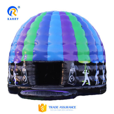 Dome Music Disco Inflatable Bouncy Castle para festas Faixa etária 14 anos ou mais
