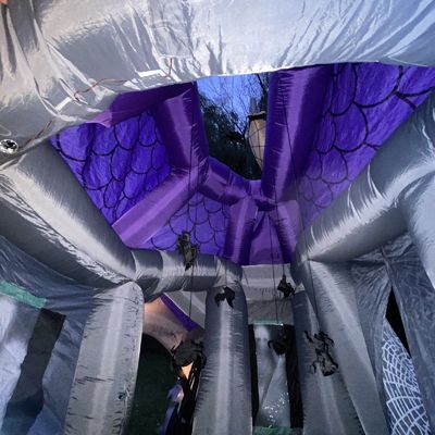PORTABLE temática de Halloween inflável casa assombrada de salto para entretenimento de adultos