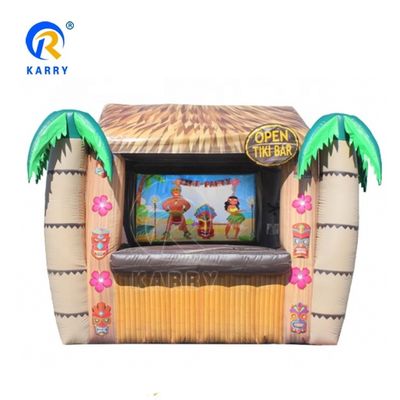 Bar inflável unisex brinquedo grande TIKI Bar castelo de salto para crianças para saltar e jogar jogos