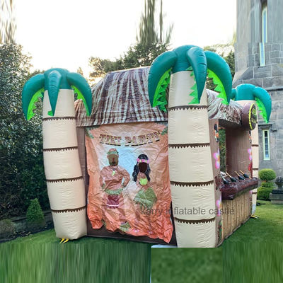 Bar inflável unisex brinquedo grande TIKI Bar castelo de salto para crianças para saltar e jogar jogos